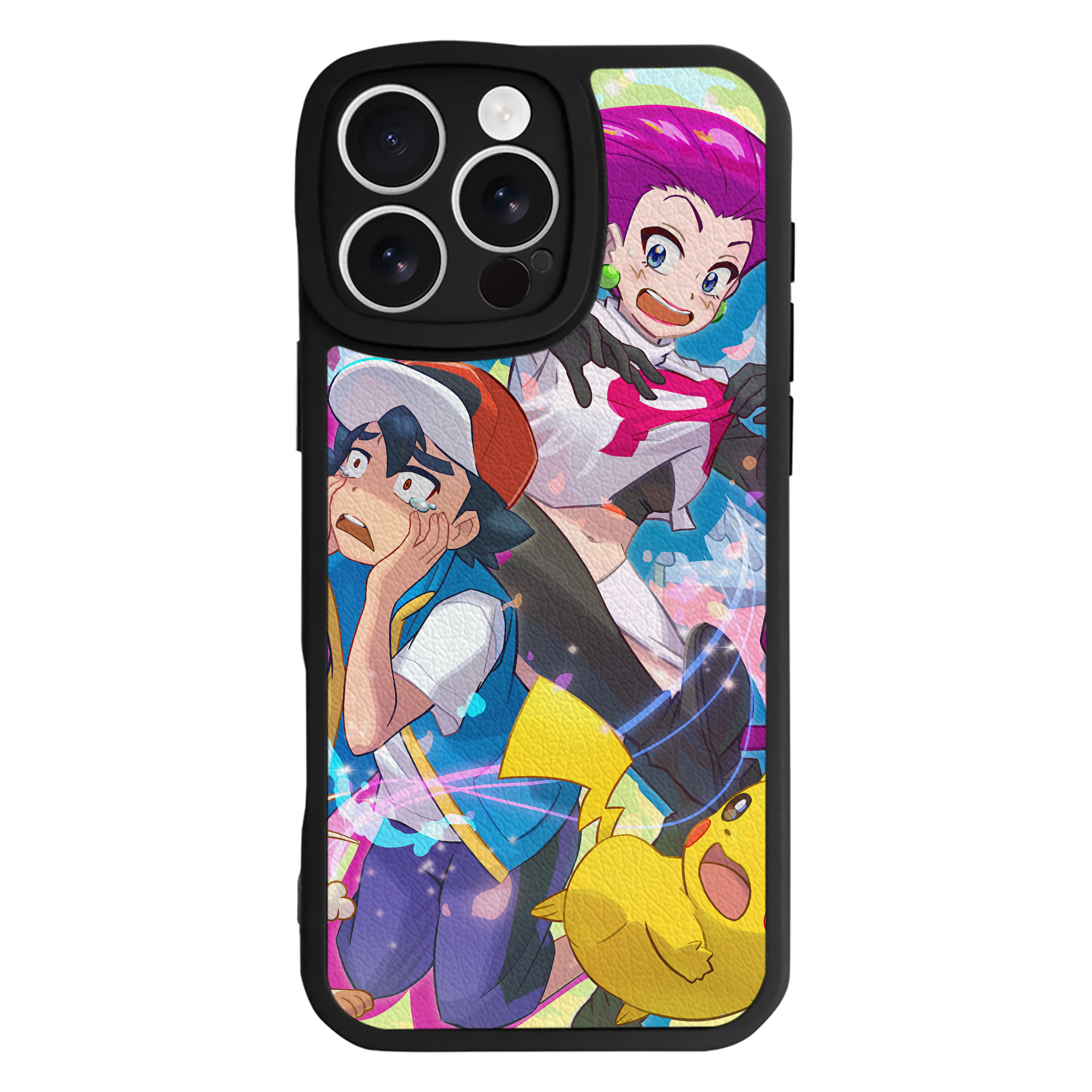 （画像用） ポケットモンスター Pokémon 【iPhone 16シリーズ対応】シリコンスマホケース（レザー調） 材質：シリコン